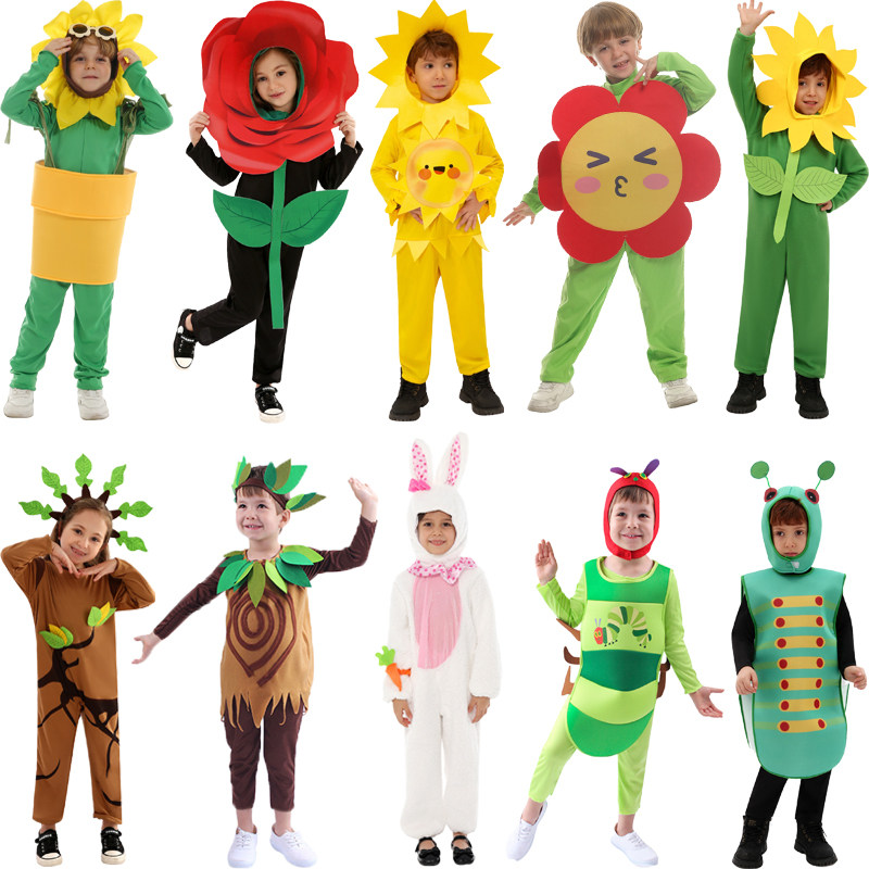 Home Decor Flowers - 3-10 Years Old Flower/Plant/Animal Cosplay Costume