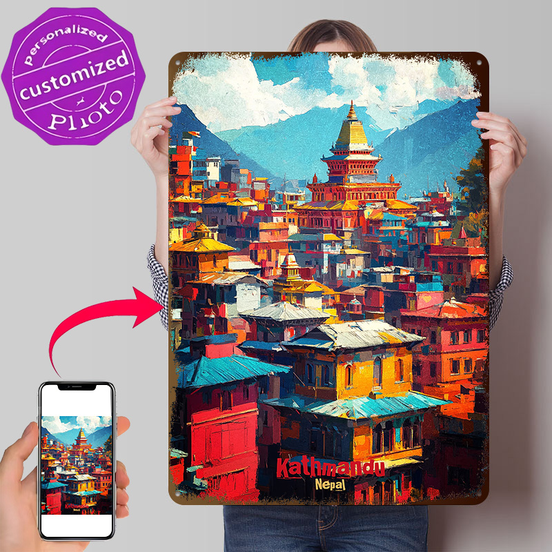 Kathmandu Art 3D Printed Textu - Home Decor Kathmandu recension och pris