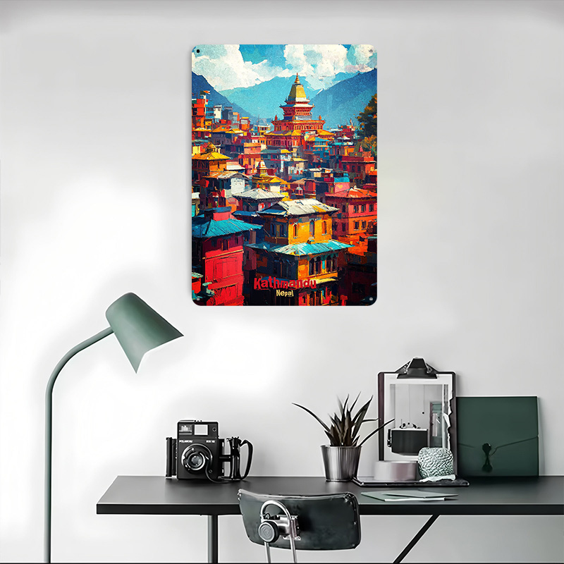 Kathmandu Art 3D Printed Textu - Home Decor Kathmandu recension och pris