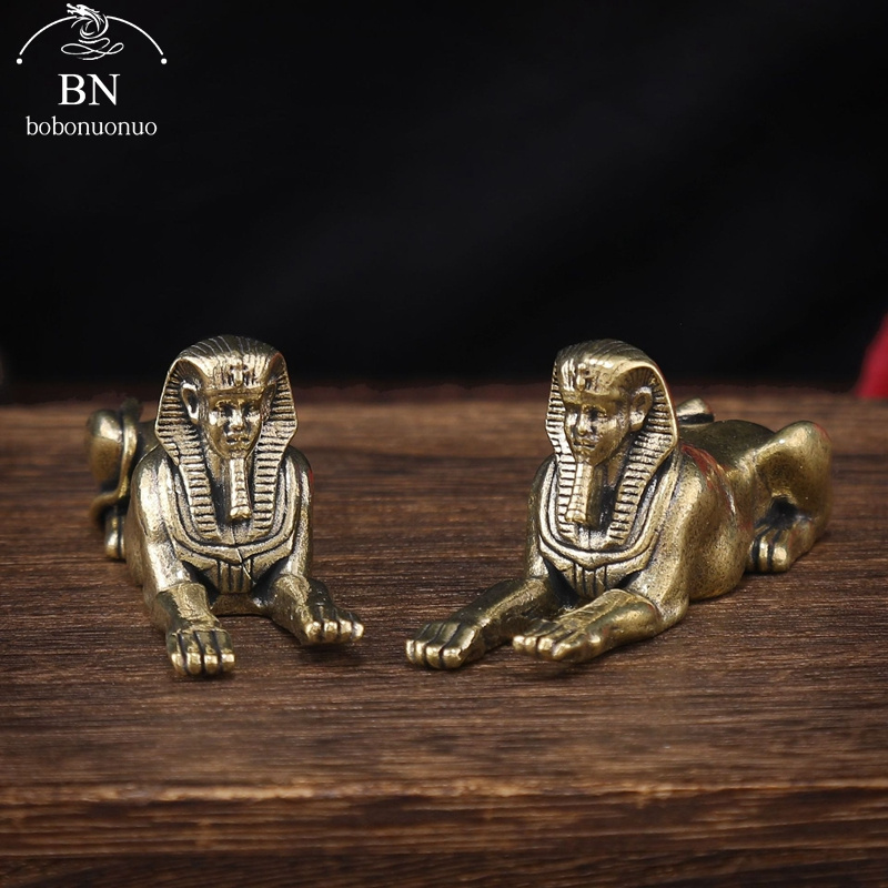 Retro Copper Egypt Sphinx Stat - Home Decor Egypt recension och pris