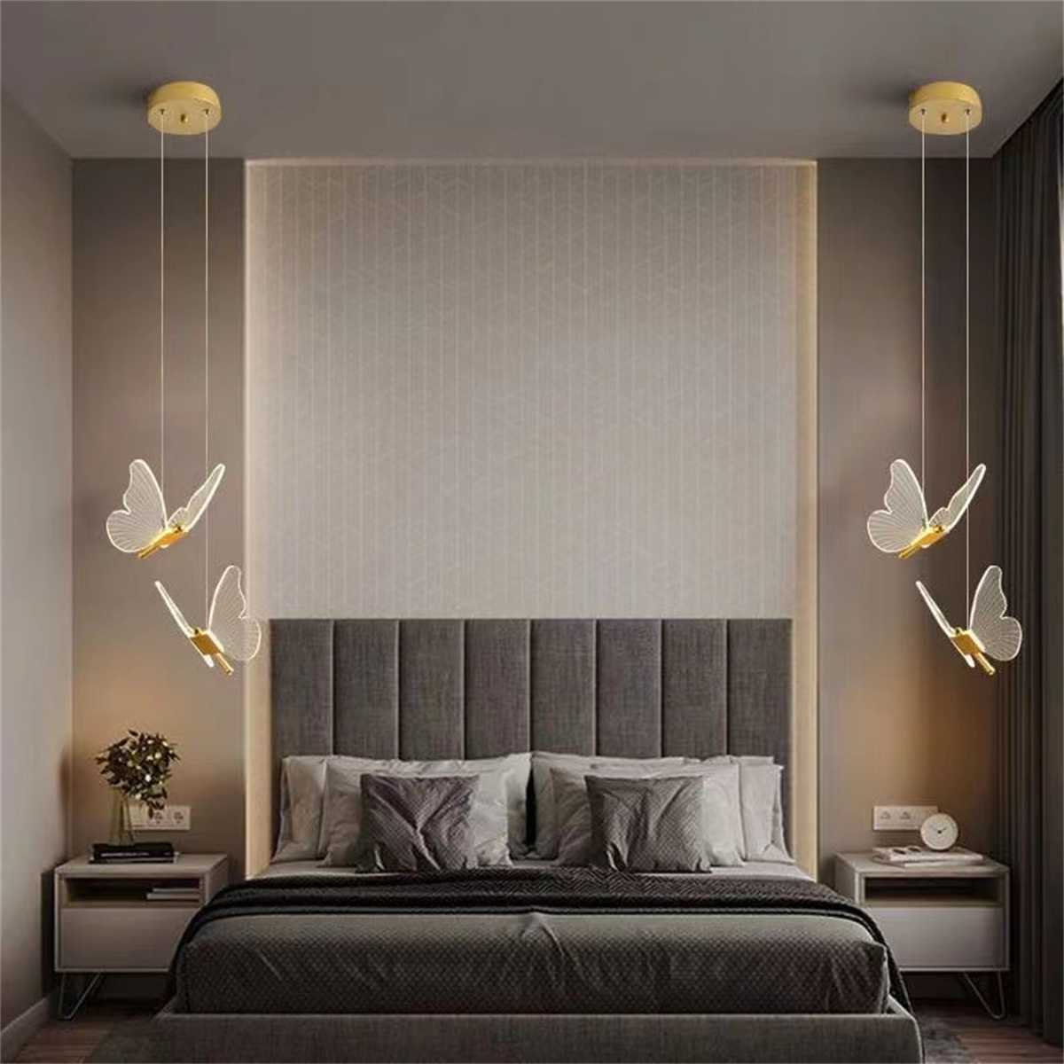 Bedside Butterfly Chandelier A - Hanging Moon Lamp recension och pris