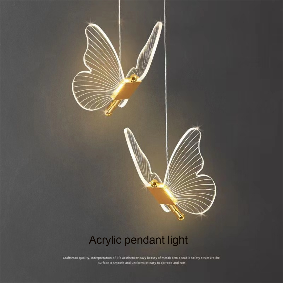 Bedside Butterfly Chandelier A - Hanging Moon Lamp recension och pris