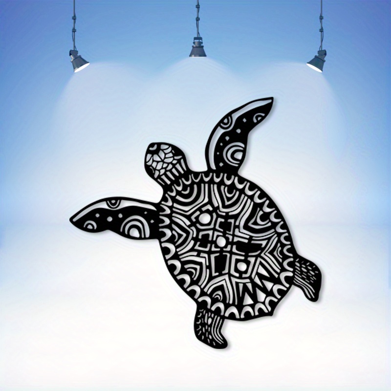 Sea Turtle Iron Metal Wall Art - Home Decor Nautical recension och pris
