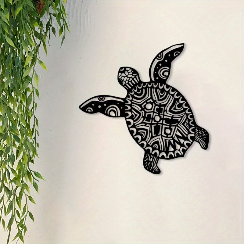 Sea Turtle Iron Metal Wall Art - Home Decor Nautical recension och pris