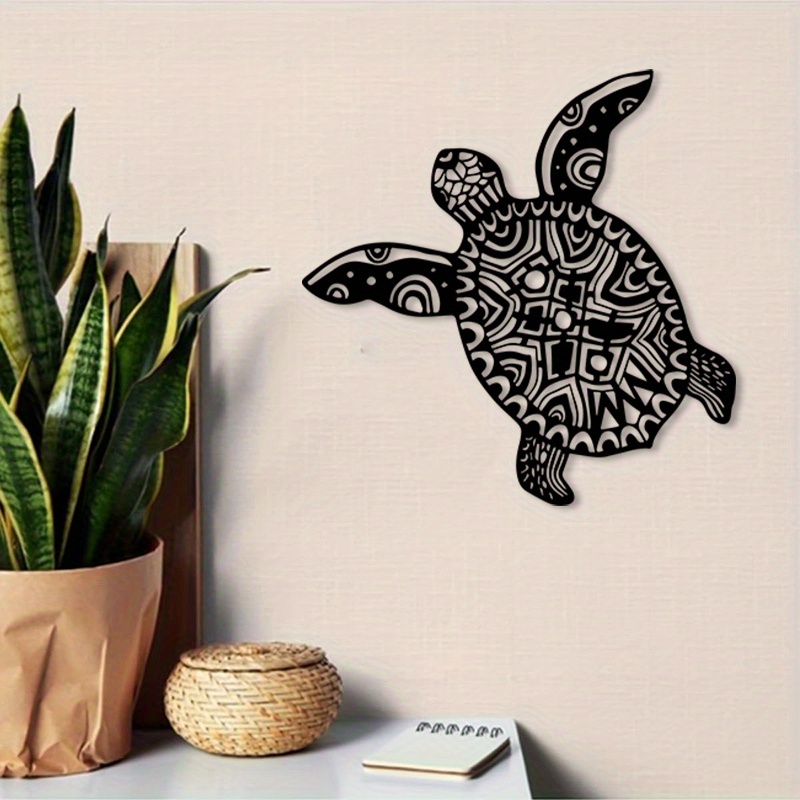 Sea Turtle Iron Metal Wall Art - Home Decor Nautical recension och pris