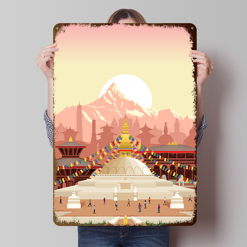 Kathmandu Travel Print Printin - Home Decor Kathmandu recension och pris