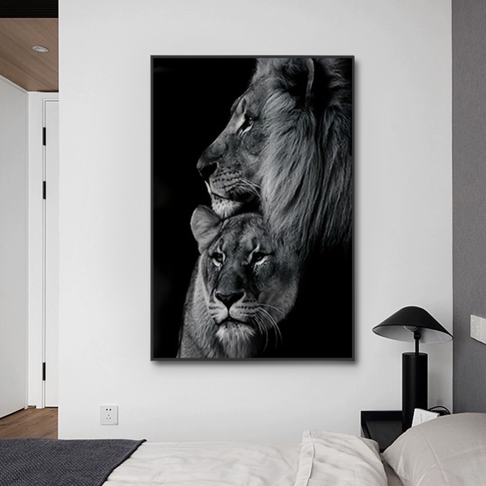 3pcs Modern Lion Family Canvas - Home Decor Ikea recension och pris