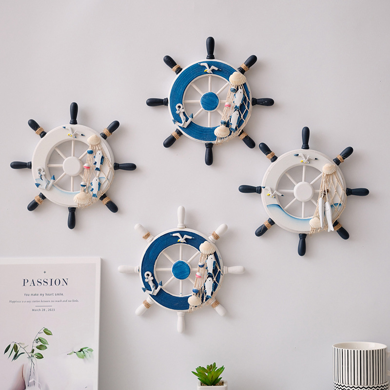 Mediterranean Style Wooden Shi - Home Decor Nautical recension och pris