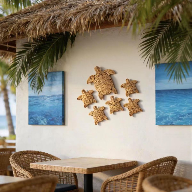 Handmade Crochet Turtle Wall H - Home Decor Nautical recension och pris