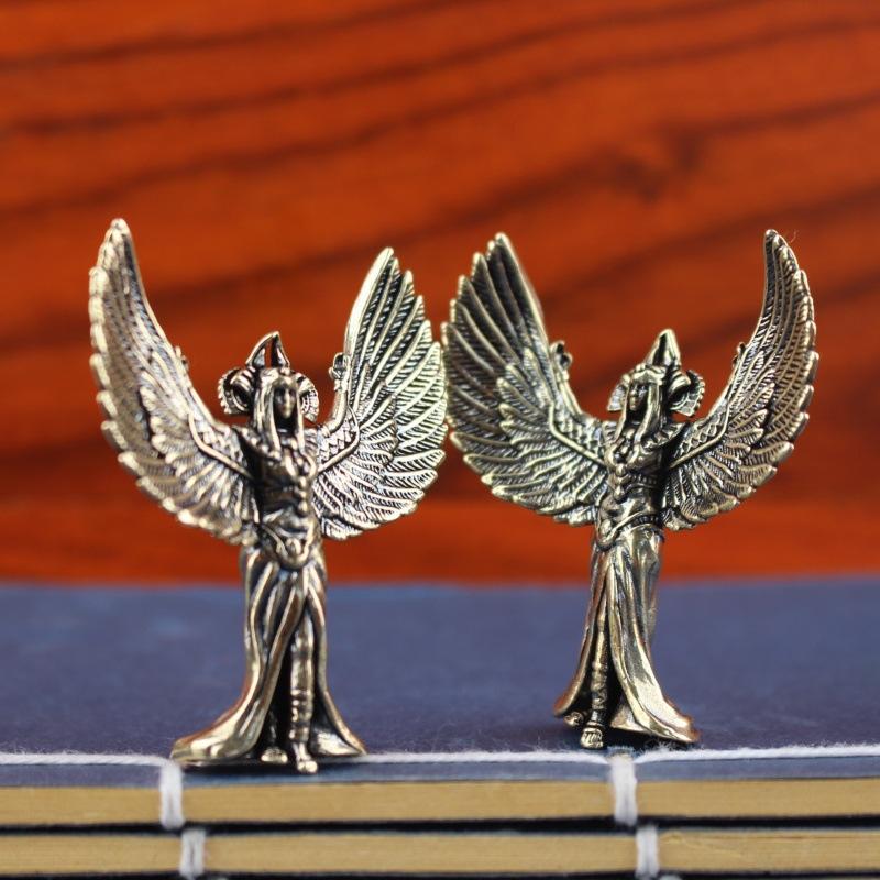 Mini Brass Winged Goddess Figu - Home Decor Egypt recension och pris