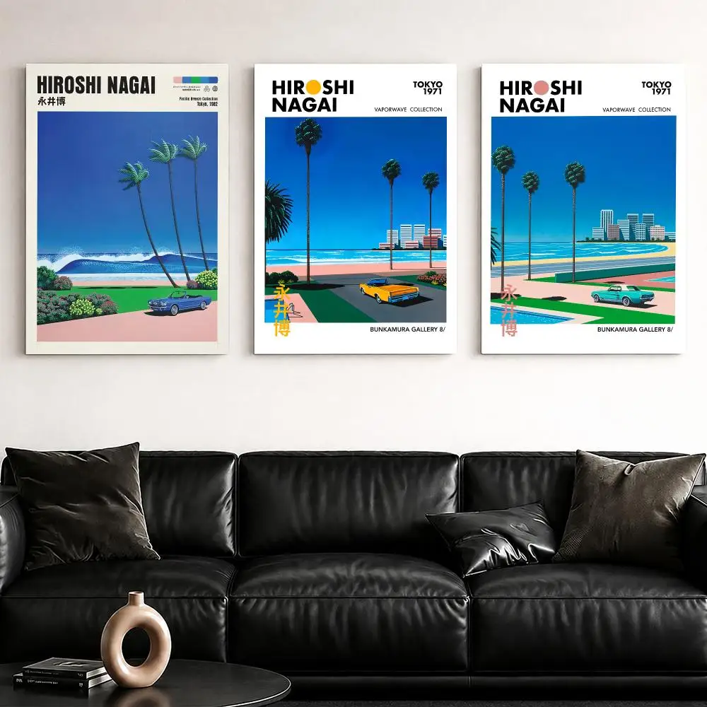 H-Hiroshi Nagai Coastal City S - Geometric Wall Art recension och pris