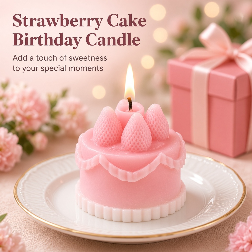 1Pc Cake-Shaped Scented Candle - Home Decor Flowers recension och pris