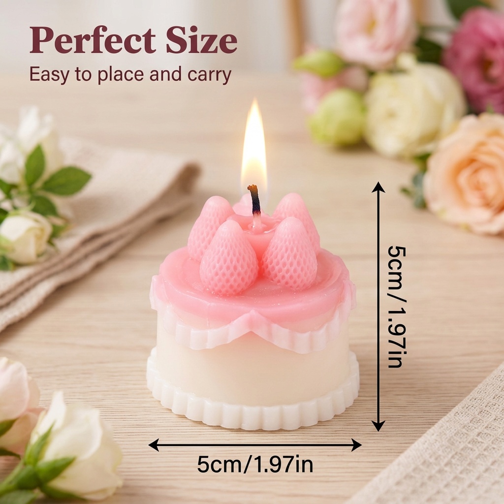 1Pc Cake-Shaped Scented Candle - Home Decor Flowers recension och pris