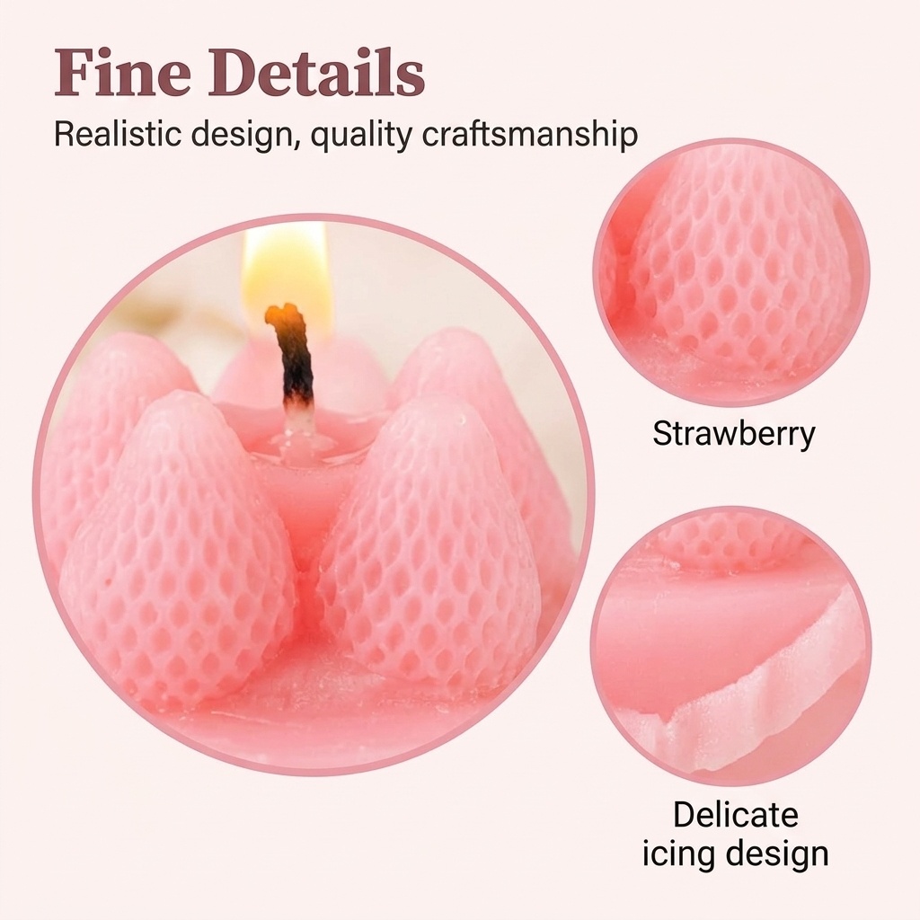 1Pc Cake-Shaped Scented Candle - Home Decor Flowers recension och pris