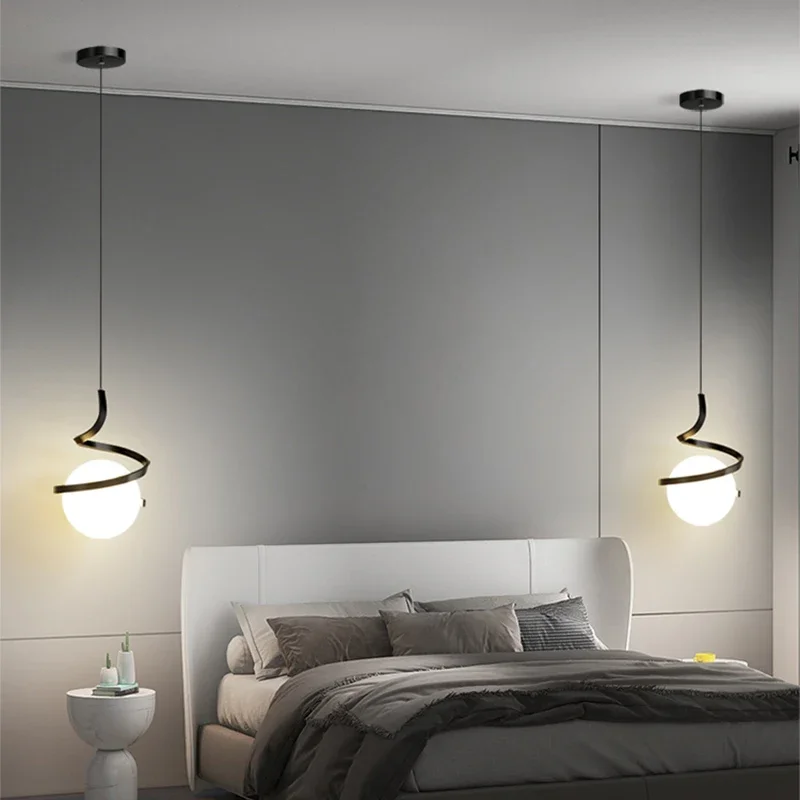 Nordic LED Pendant Light Bedro - Hanging Moon Lamp recension och pris
