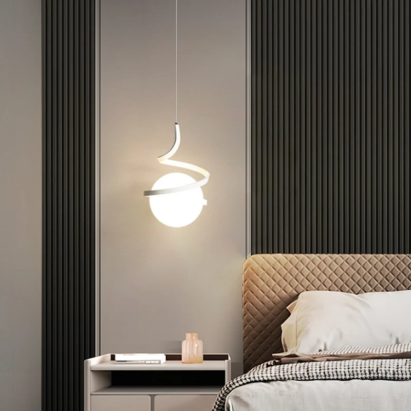 Nordic LED Pendant Light Bedro - Hanging Moon Lamp recension och pris