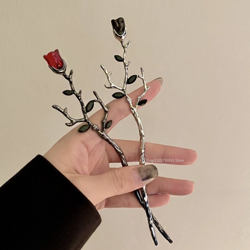 Vintage Metal Red Rose Flower  - Home Decor Flowers recension och pris
