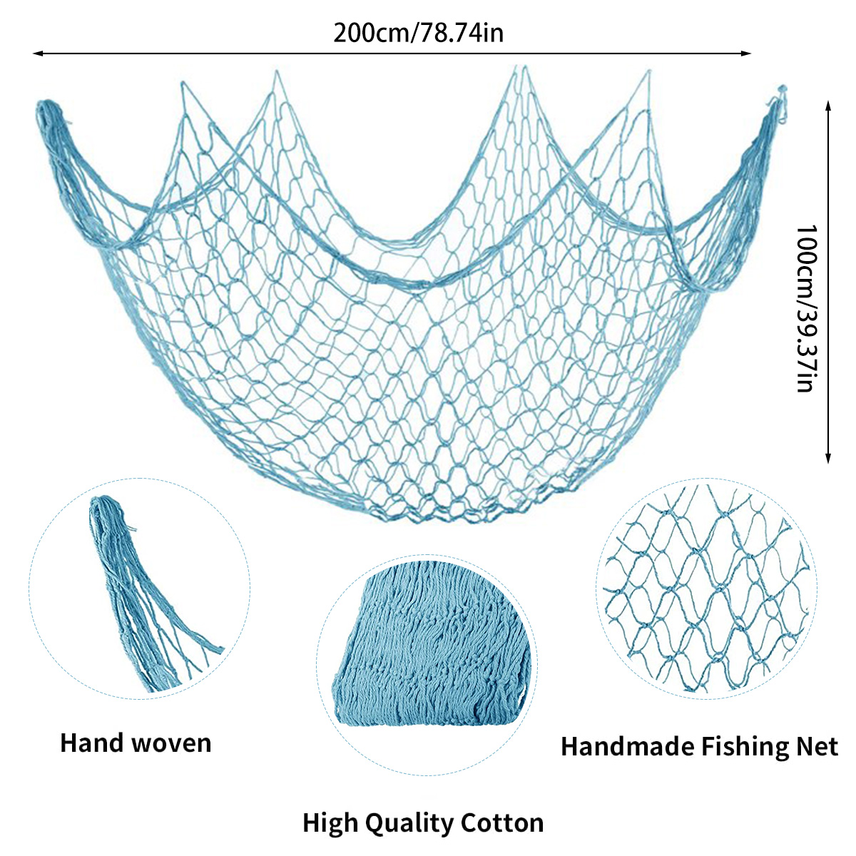 2Pcs Fishing Net Wall Hangings - Home Decor Nautical recension och pris