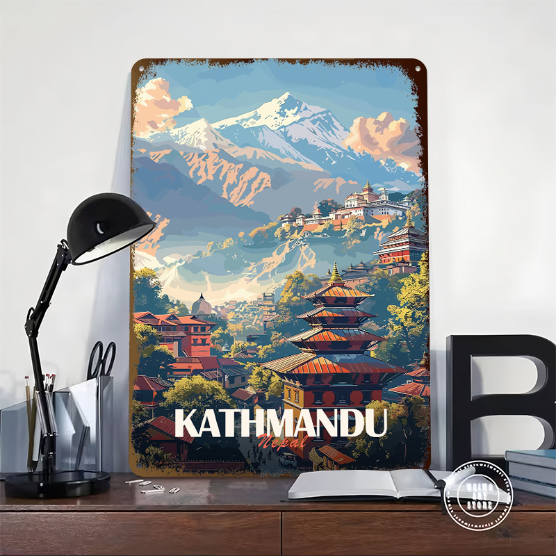 Kathmandu Nepal Cityscape Post - Home Decor Kathmandu recension och pris