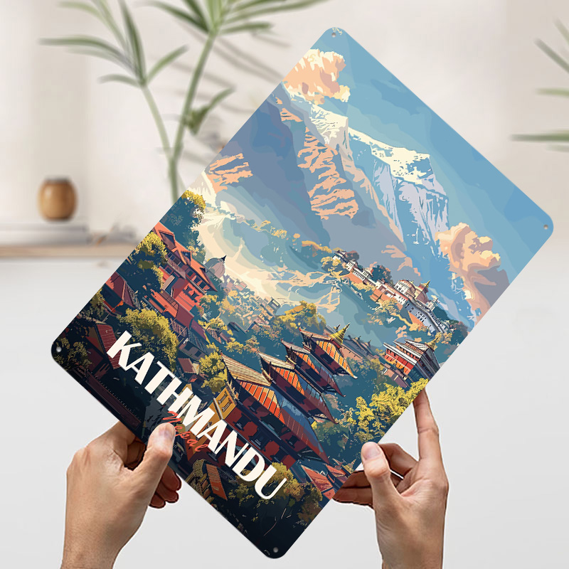 Kathmandu Nepal Cityscape Post - Home Decor Kathmandu recension och pris