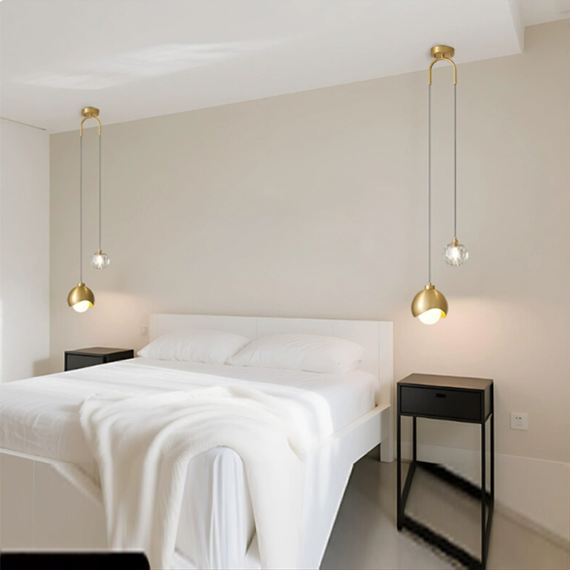 Bedroom Bedside Hanging Pendan - Hanging Moon Lamp recension och pris