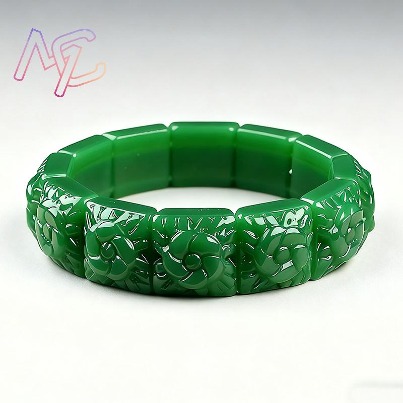 Real Jade Flower Bracelet Bang - Home Decor Flowers recension och pris