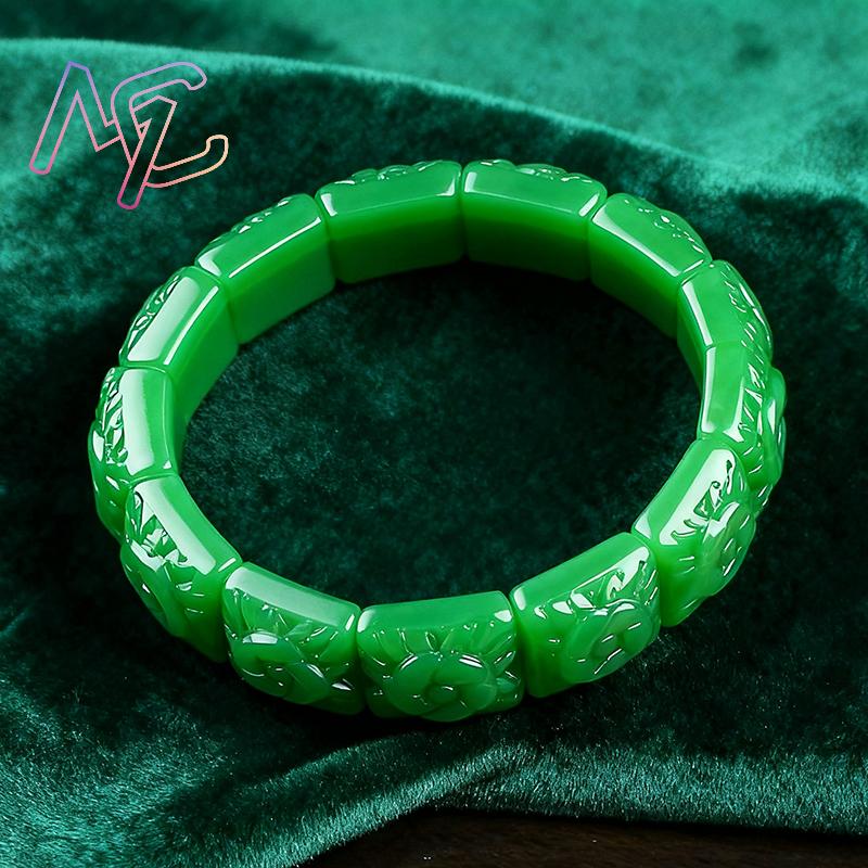 Real Jade Flower Bracelet Bang - Home Decor Flowers recension och pris
