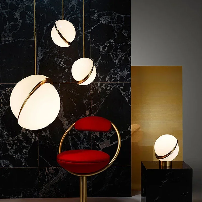 Nordic Ball shape LED Pendant  - Hanging Moon Lamp recension och pris