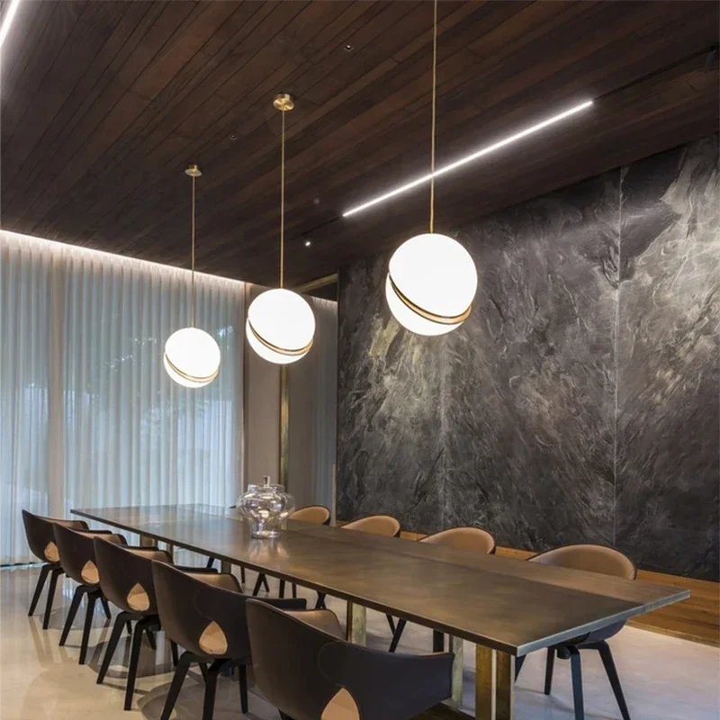 Nordic Ball shape LED Pendant  - Hanging Moon Lamp recension och pris