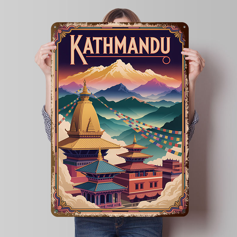 Kathmandu Travel Art Printing  - Home Decor Kathmandu recension och pris