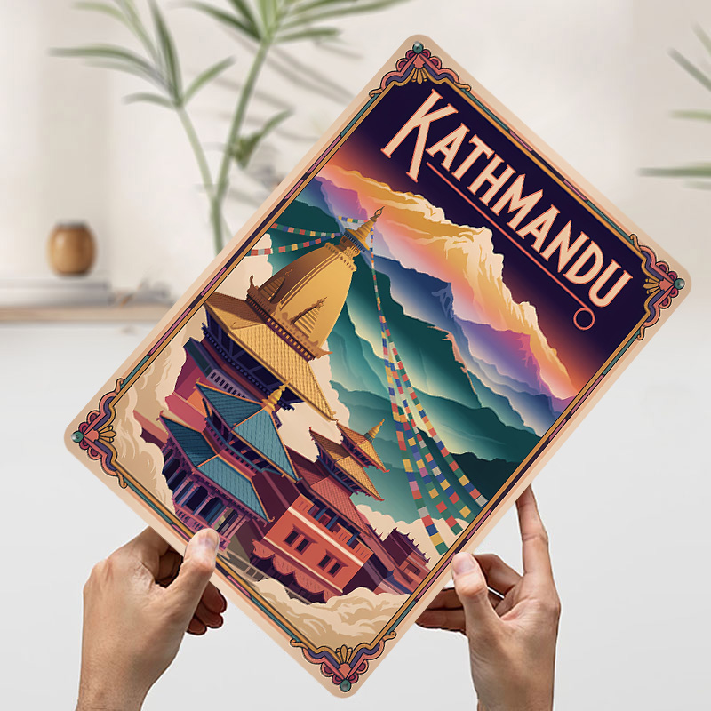 Kathmandu Travel Art Printing  - Home Decor Kathmandu recension och pris