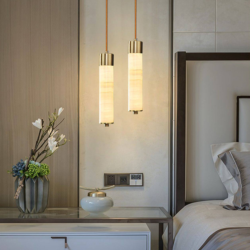 Retro-Style Imitation Marble R - Hanging Moon Lamp recension och pris