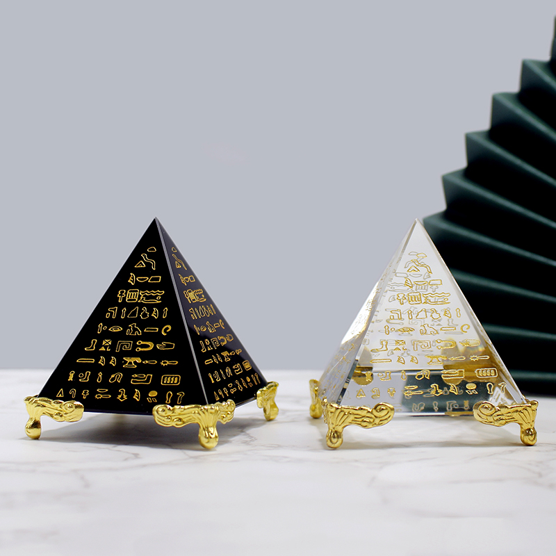 Egypt Crystal Obsidian Pyramid - Home Decor Egypt recension och pris