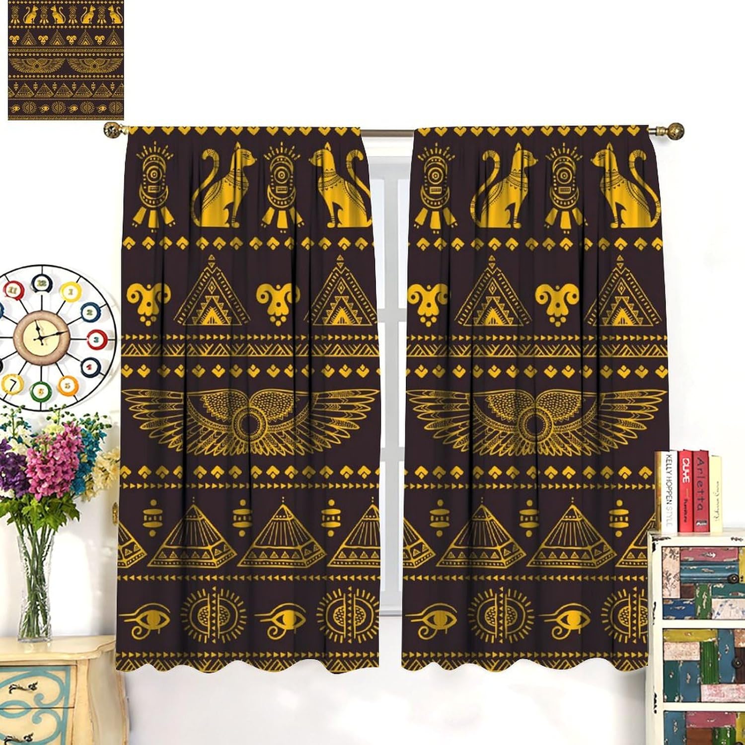 Mystic Ancient Egyptian Curtai - Home Decor Egypt recension och pris