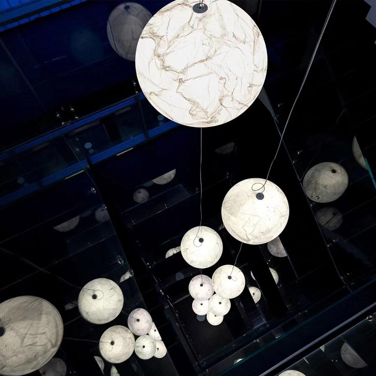 SHIYAN Moon Chandelier Nordic  - Hanging Moon Lamp recension och pris