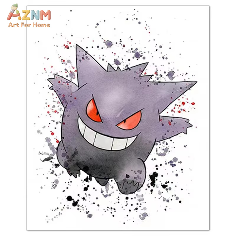 1PC ，Anime Pokemon Canvas Pain - Geometric Wall Art recension och pris